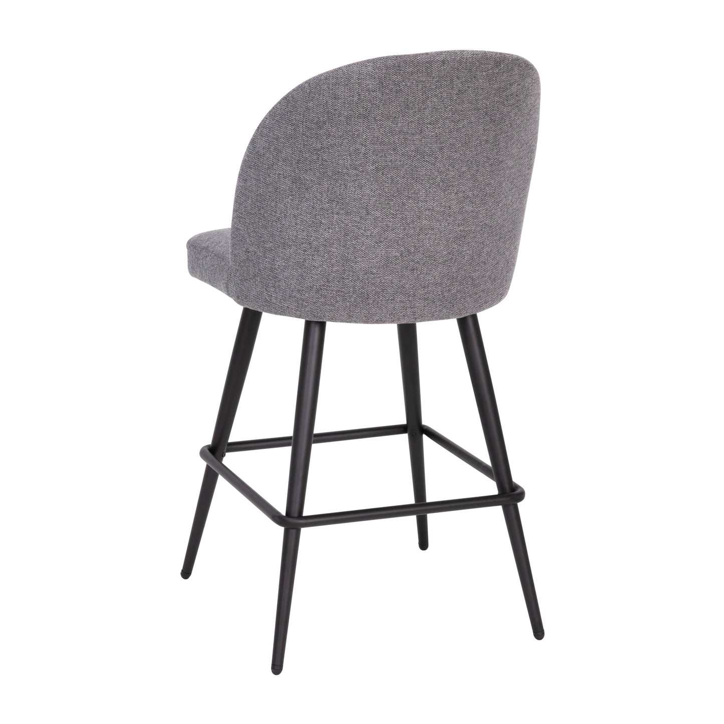 2PK 26" Gray Linen Barstool AY-1026H-26-GYFAB-GG