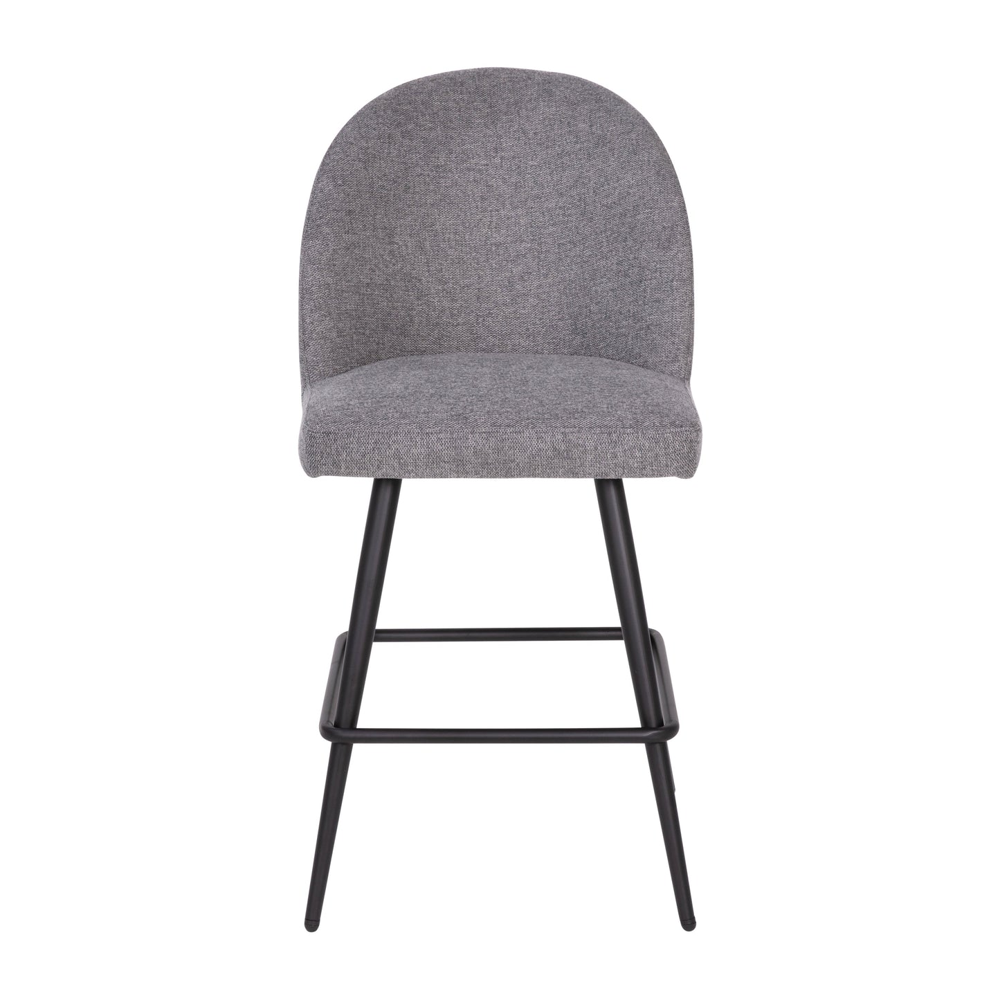 2PK 26" Gray Linen Barstool AY-1026H-26-GYFAB-GG