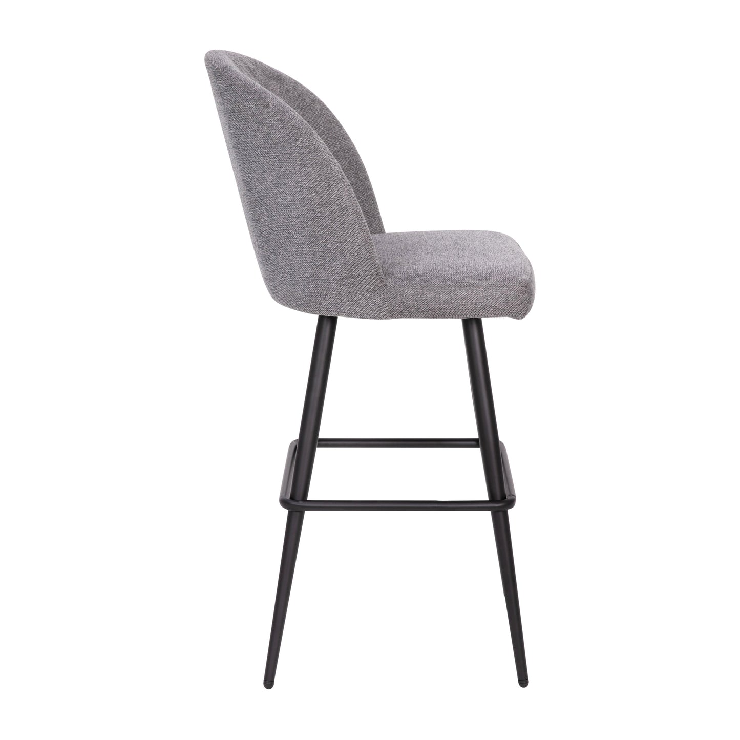 2PK 30" Gray Linen Barstool AY-1026H-30-GYFAB-GG