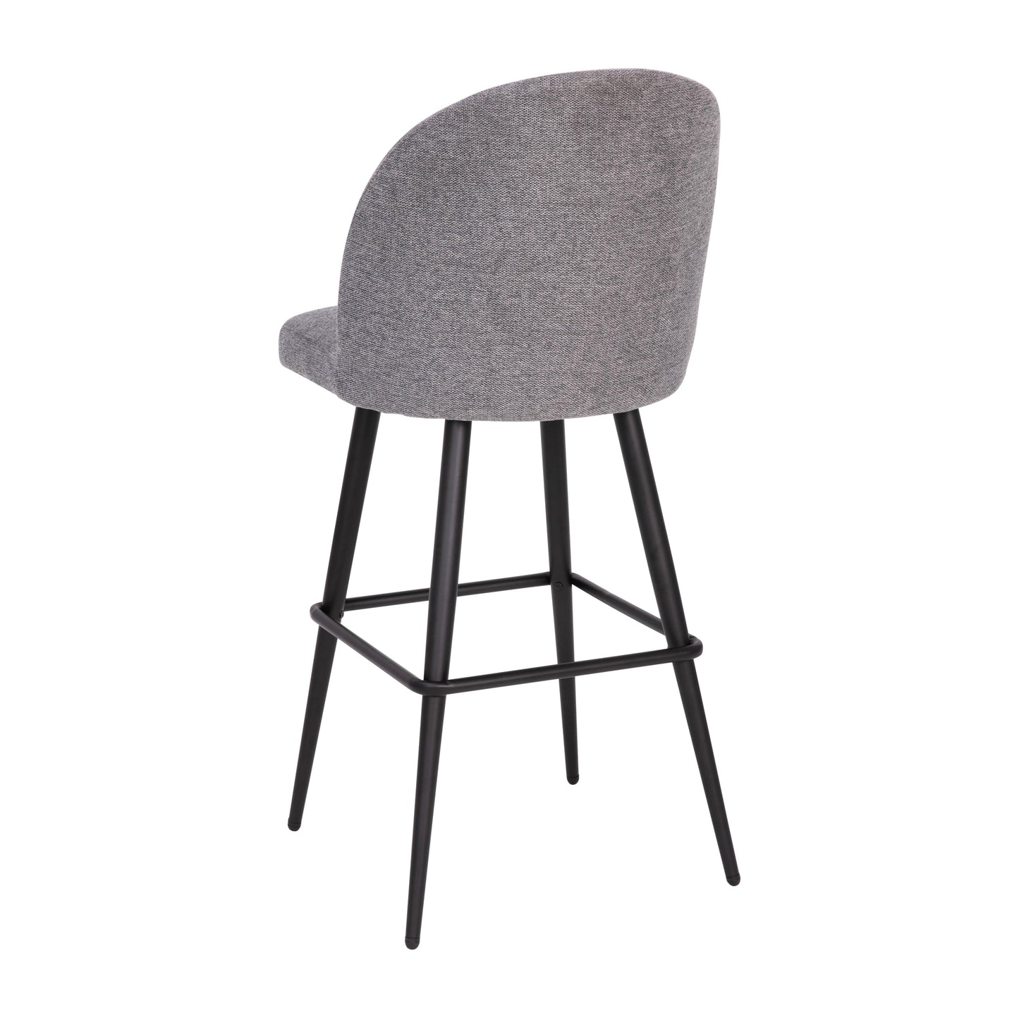 2PK 30" Gray Linen Barstool AY-1026H-30-GYFAB-GG