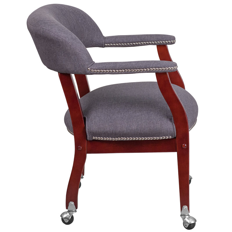 Gray Fabric Guest Chair B-Z100-GY-GG