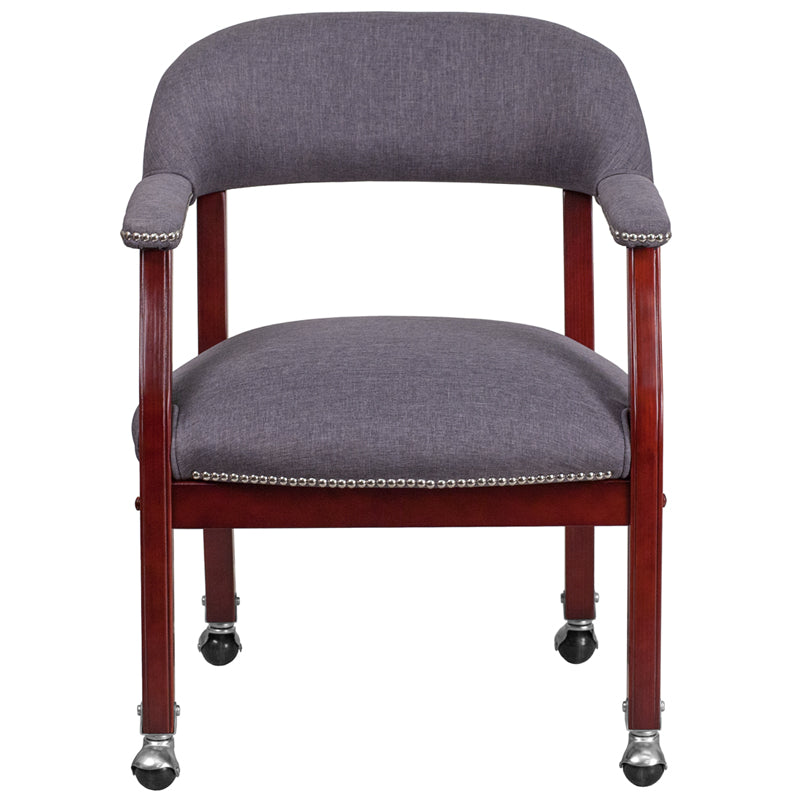 Gray Fabric Guest Chair B-Z100-GY-GG