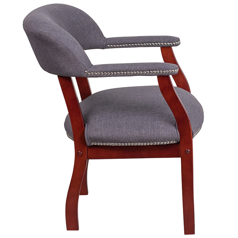 Gray Fabric Guest Chair B-Z105-GY-GG