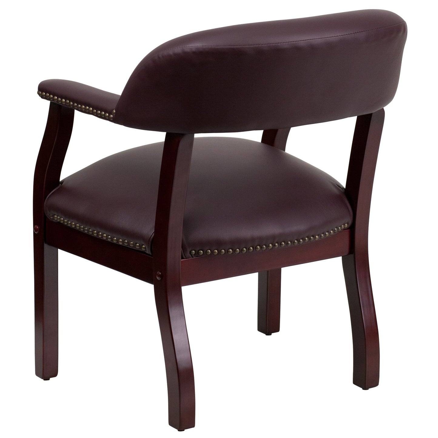 Burgundy Leather Guest Chair B-Z105-LF19-LEA-GG