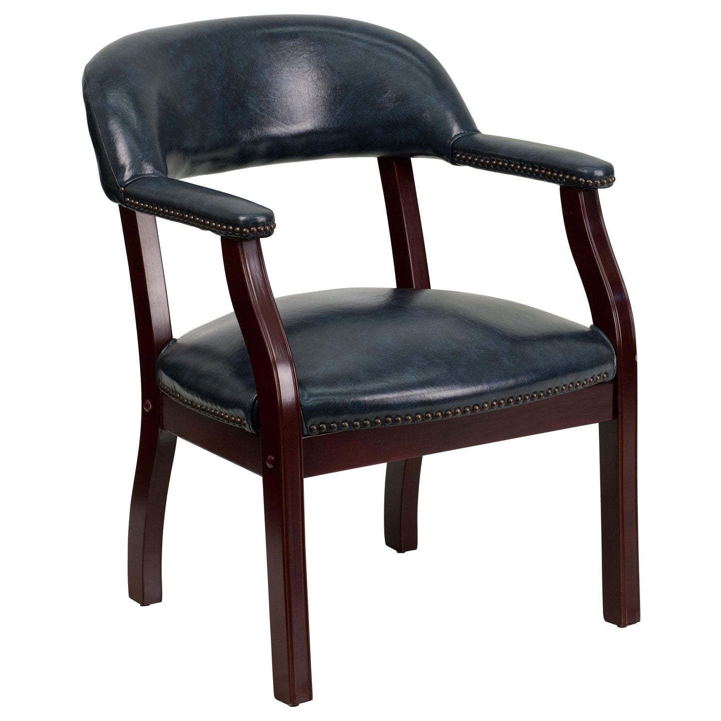 Navy Vinyl Guest Chair B-Z105-NAVY-GG