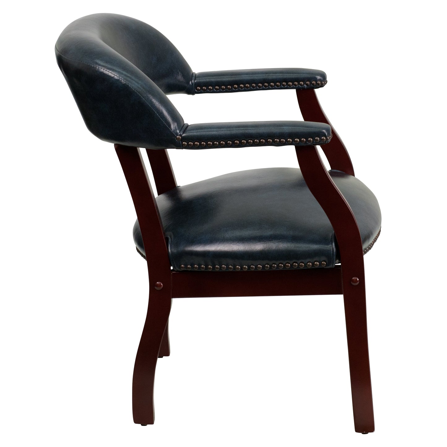 Navy Vinyl Guest Chair B-Z105-NAVY-GG