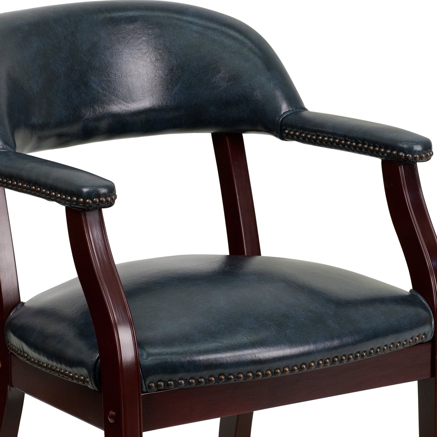 Navy Vinyl Guest Chair B-Z105-NAVY-GG