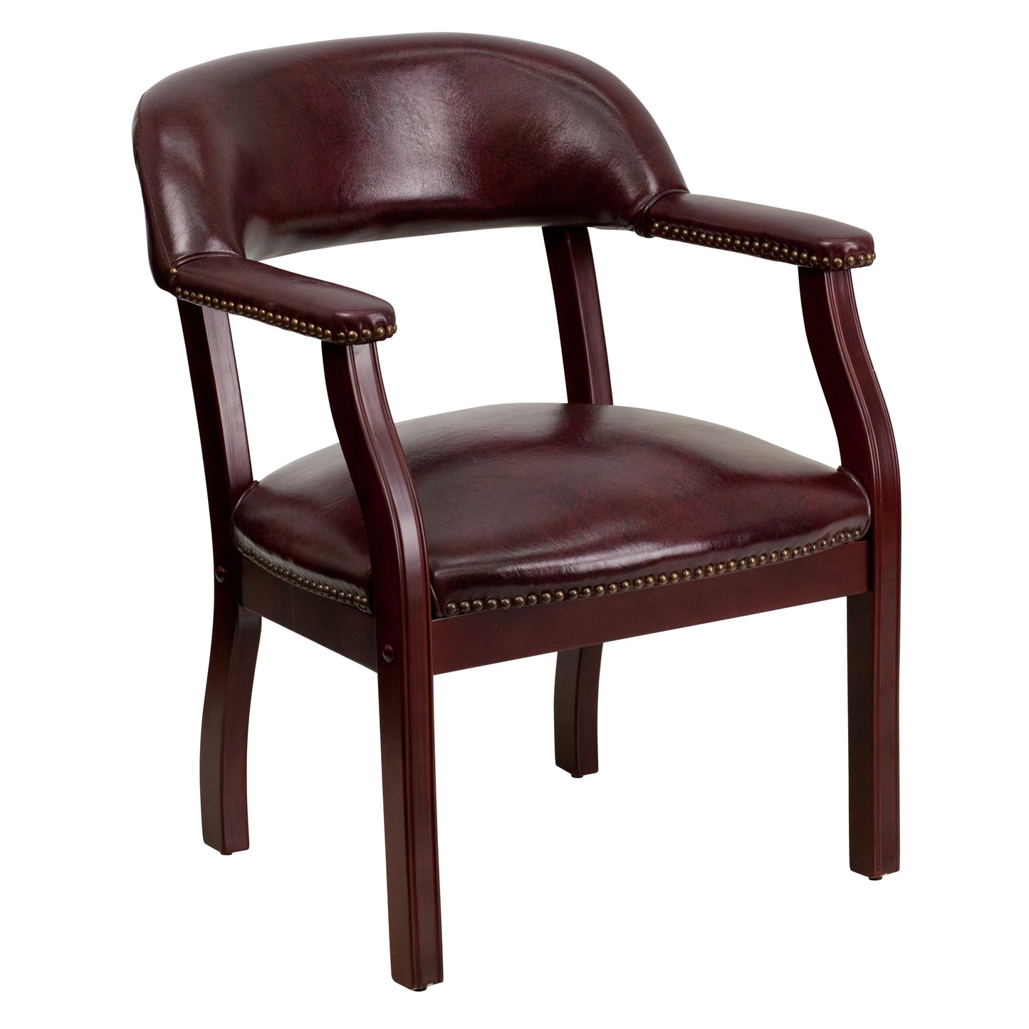 Oxblood Vinyl Guest Chair B-Z105-OXBLOOD-GG