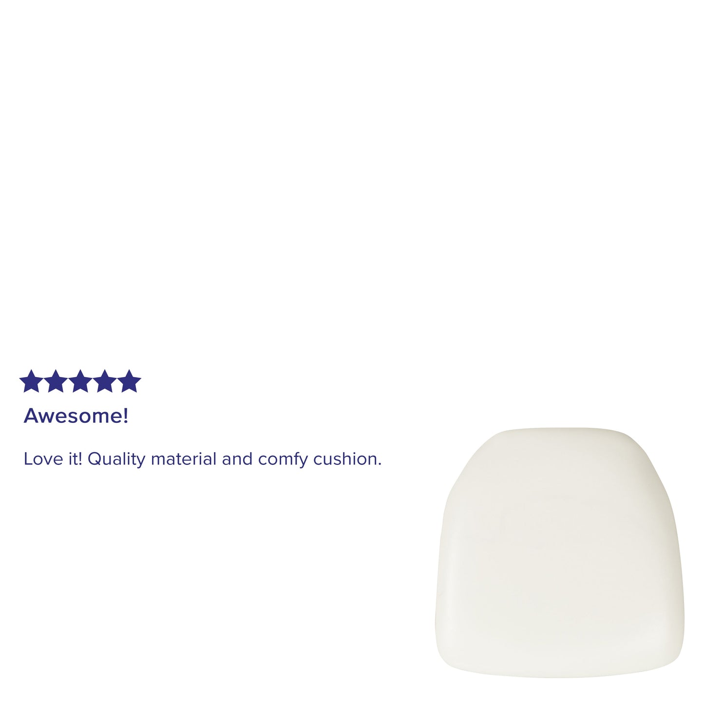 White Vinyl Cushion BH-WH-HARD-VYL-GG