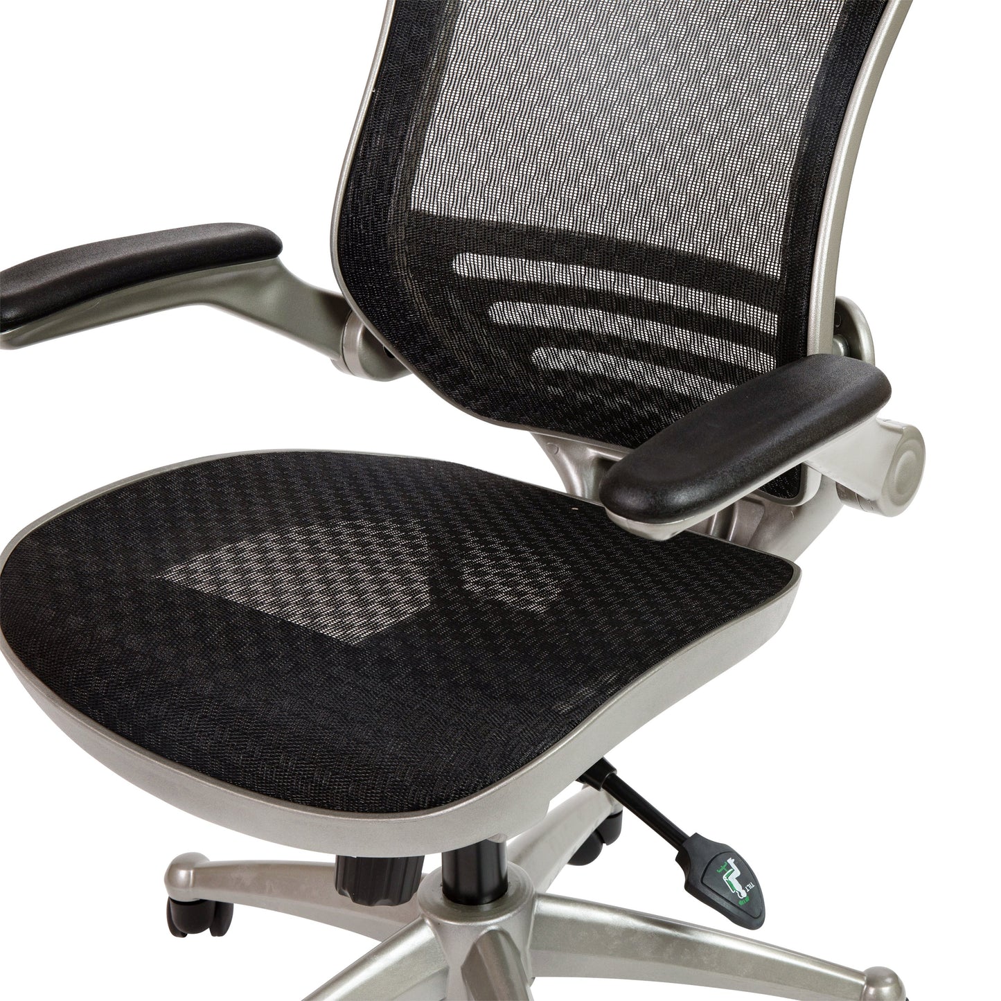 Black Mid-Back Mesh Chair BL-8801X-BK-GR-GG