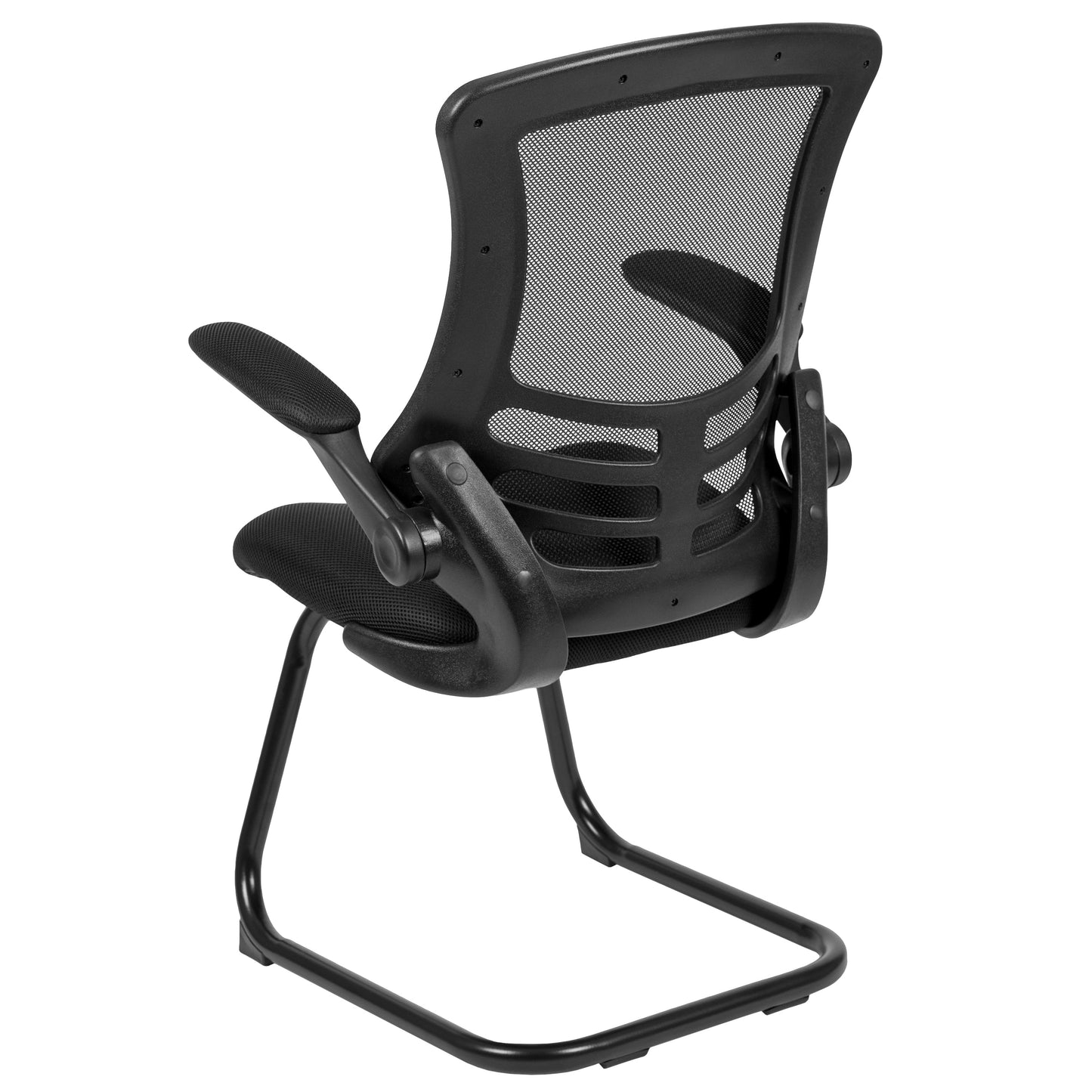 Black Mesh Sled Side Chair BL-X-5C-GG