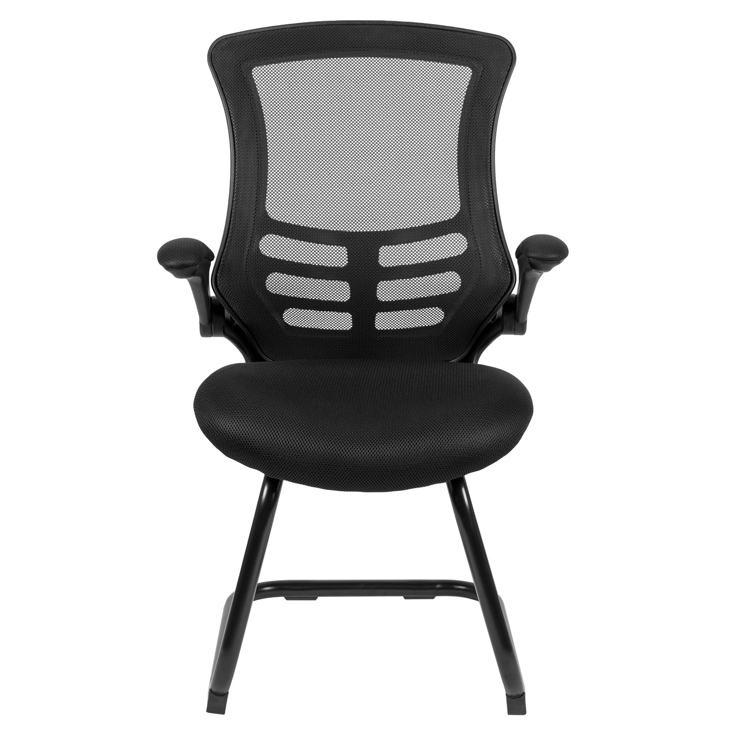 Black Mesh Sled Side Chair BL-X-5C-GG