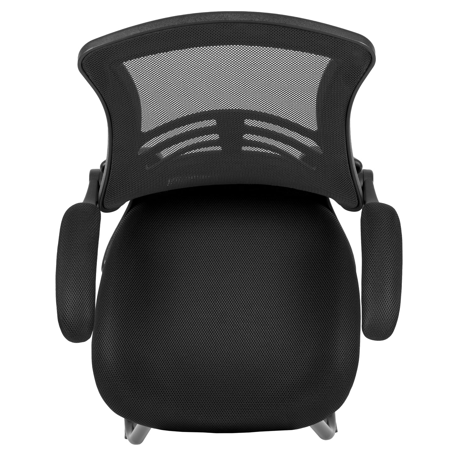 Black Mesh Sled Side Chair BL-X-5C-GG