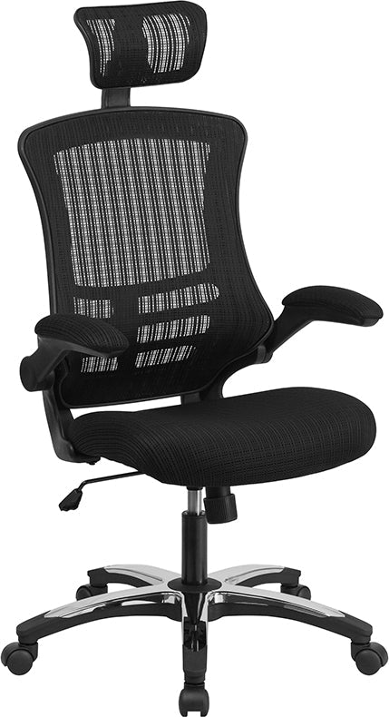 Black High Back Mesh Chair BL-X-5H-GG