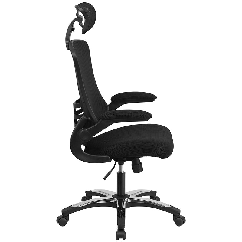 Black High Back Mesh Chair BL-X-5H-GG