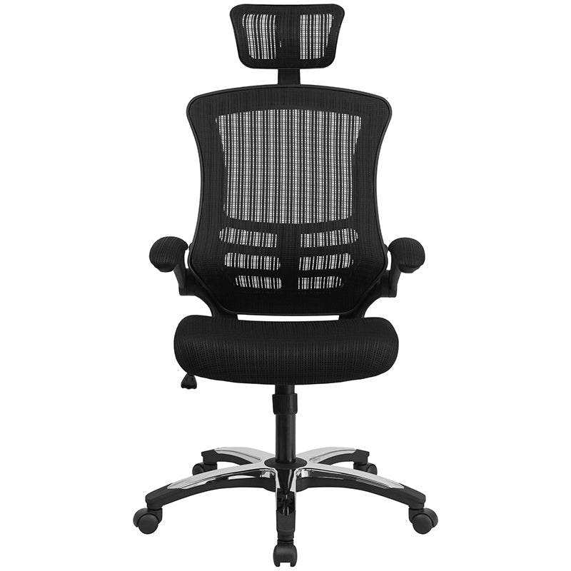 Black High Back Mesh Chair BL-X-5H-GG