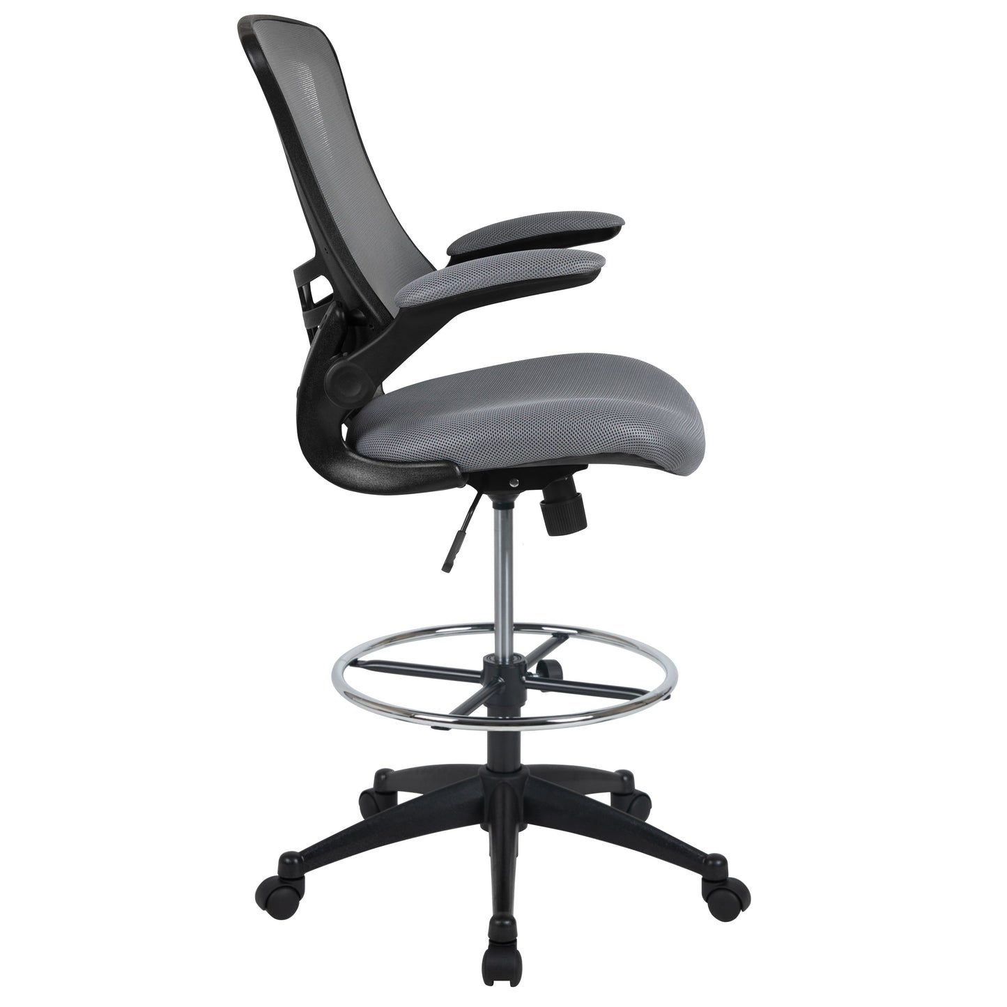 Dark Gray Mesh Draft Chair BL-X-5M-D-DKGY-GG