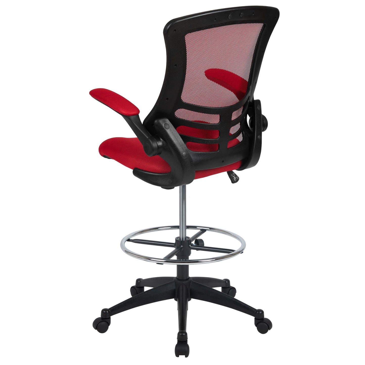 Red Mesh Draft Chair BL-X-5M-D-RED-GG