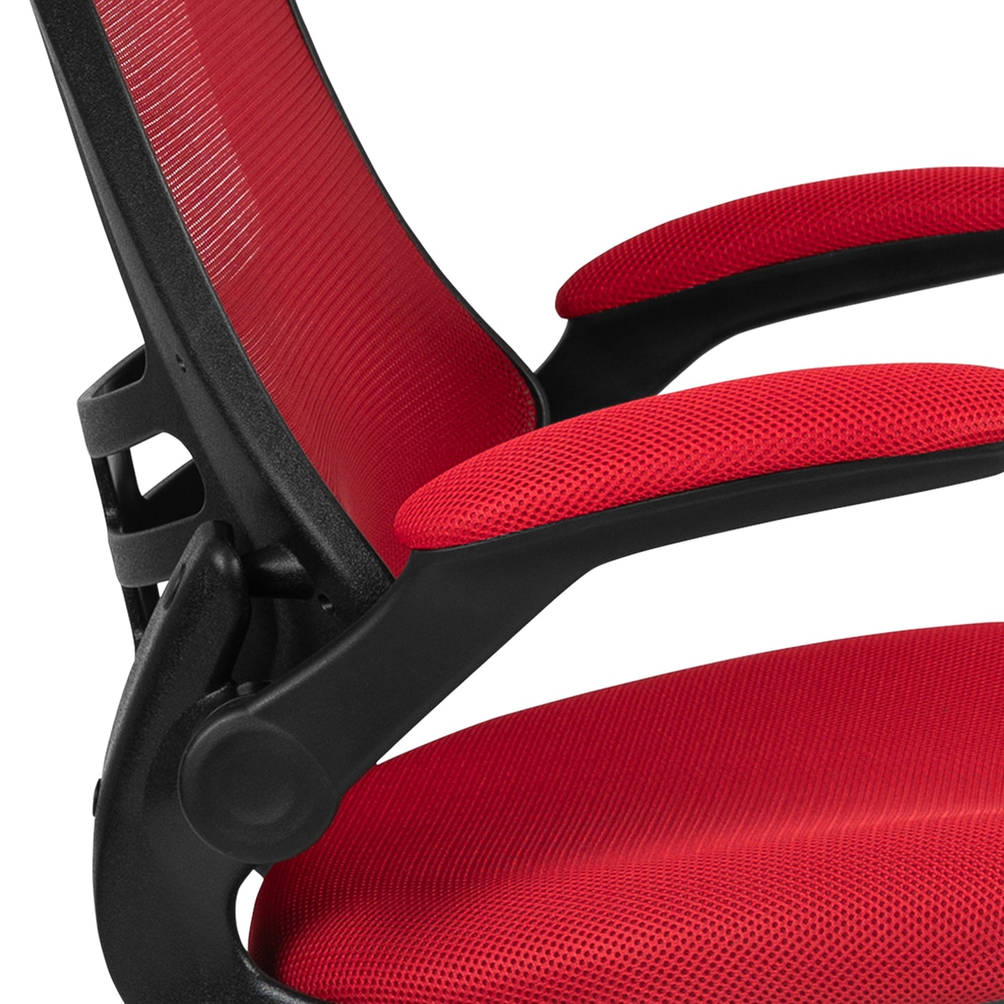 Red Mesh Draft Chair BL-X-5M-D-RED-GG