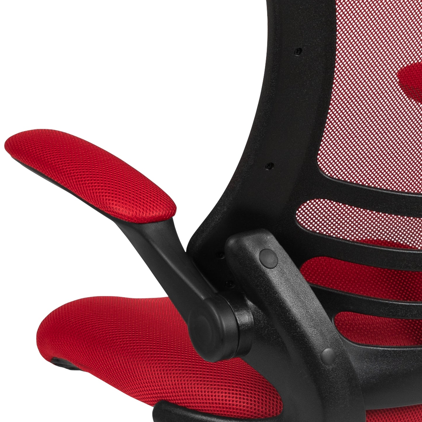 Red Mesh Draft Chair BL-X-5M-D-RED-GG