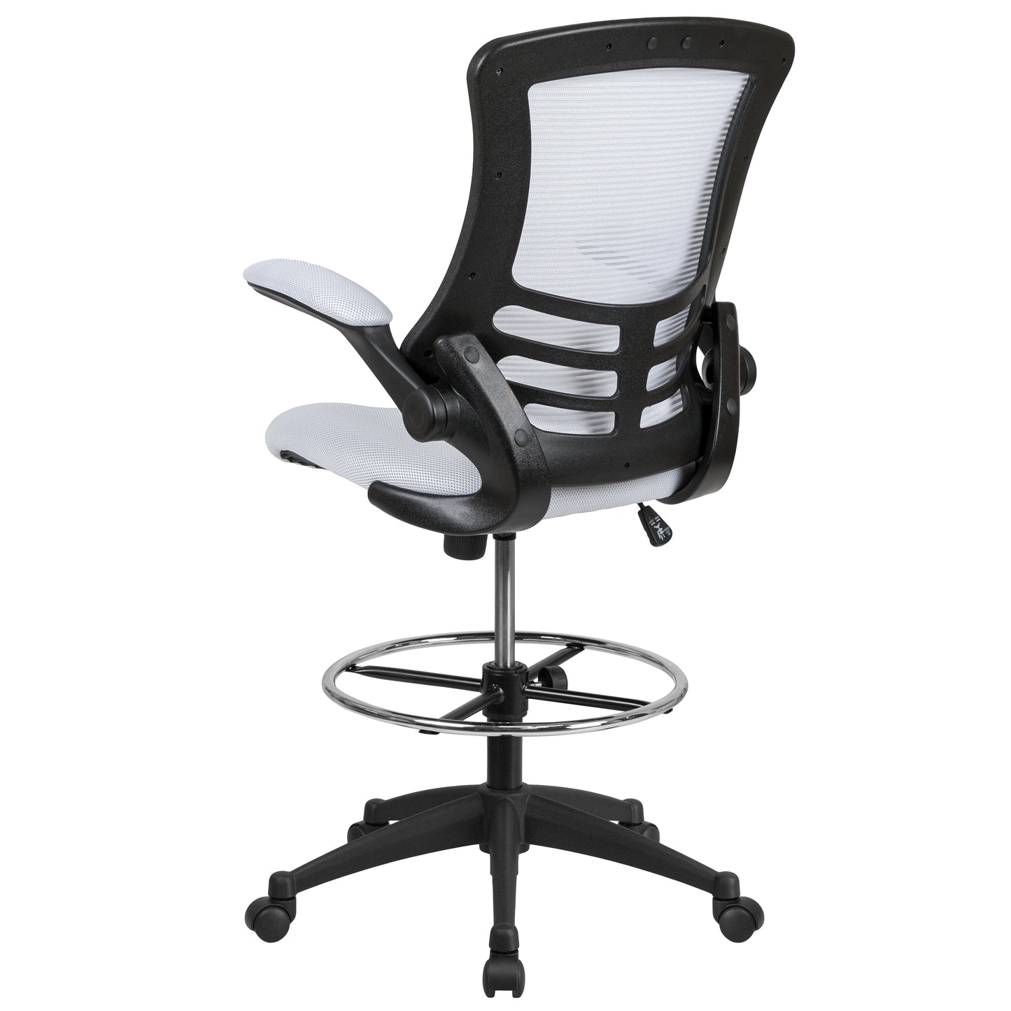 White Mesh Draft Chair BL-X-5M-D-WH-GG