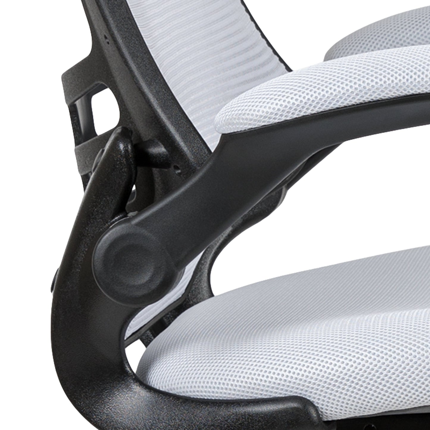 White Mesh Draft Chair BL-X-5M-D-WH-GG