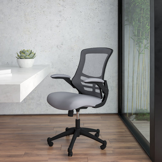 Dark Gray Mesh Mid-Back Chair BL-X-5M-DKGY-GG