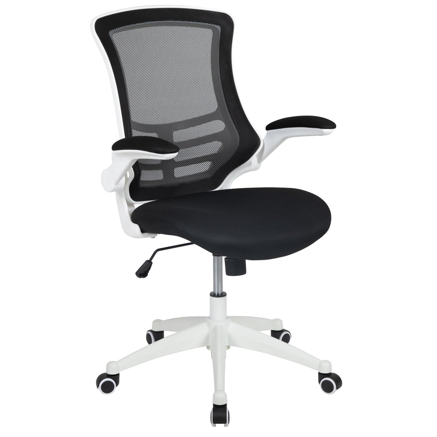 Black Mesh Mid-Back Desk Chair BL-X-5M-WH-BK-GG