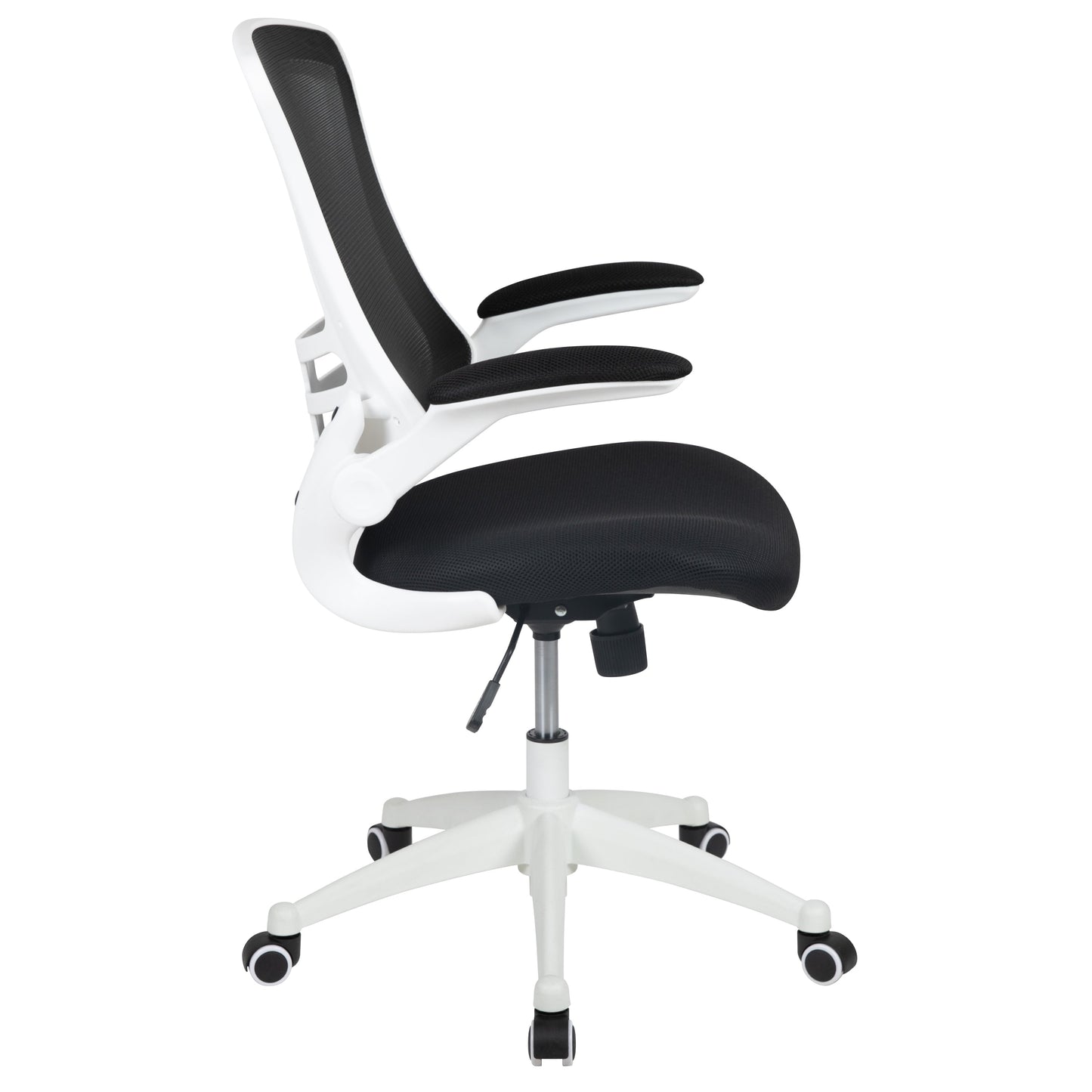 Black Mesh Mid-Back Desk Chair BL-X-5M-WH-BK-GG