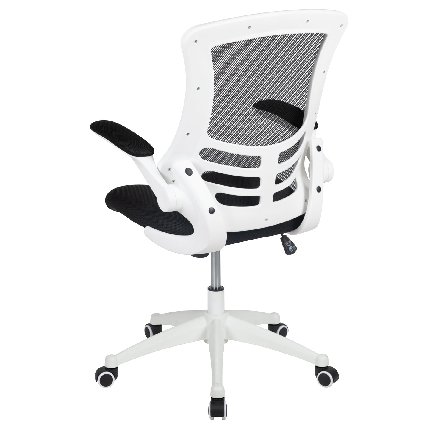 Black Mesh Mid-Back Desk Chair BL-X-5M-WH-BK-GG