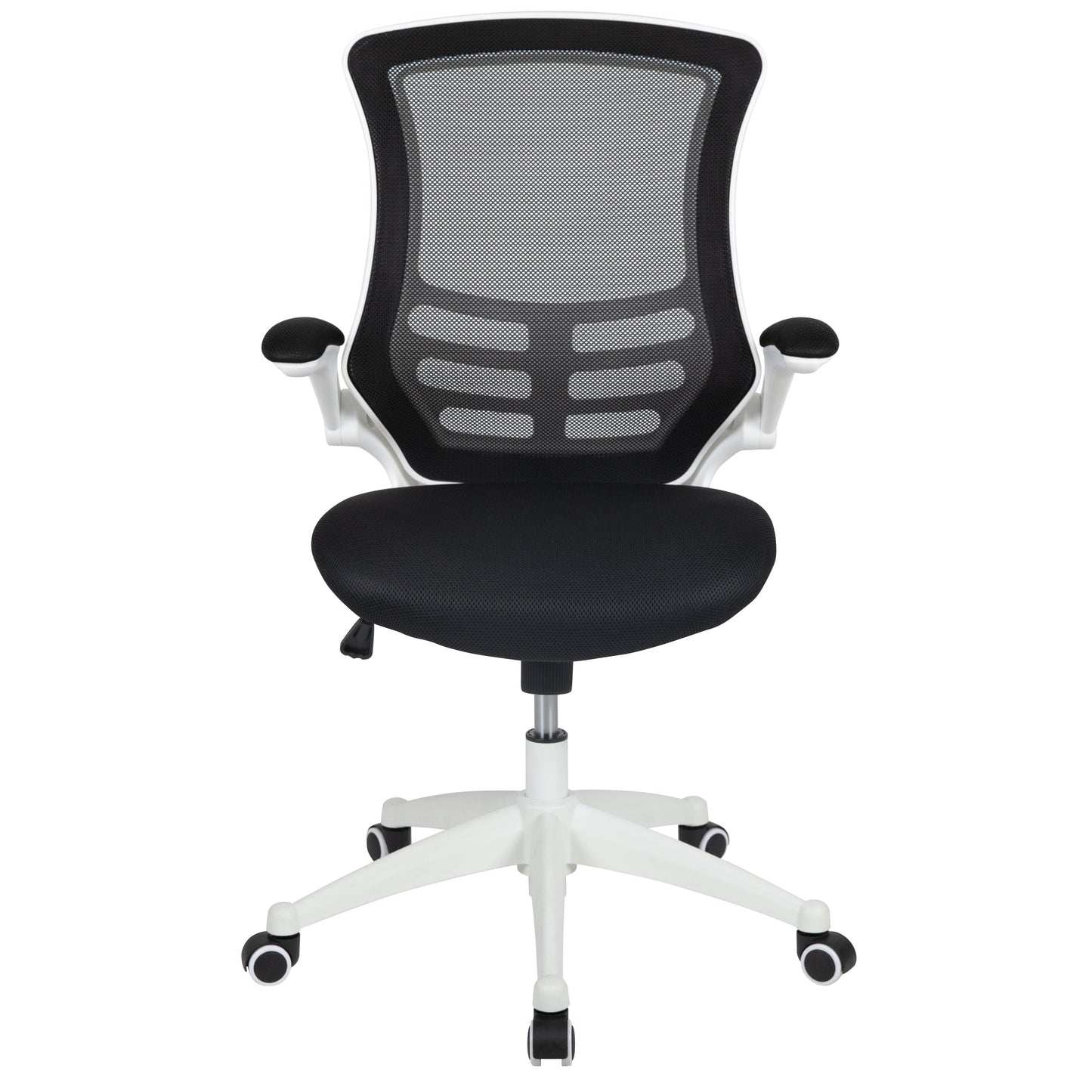 Black Mesh Mid-Back Desk Chair BL-X-5M-WH-BK-GG