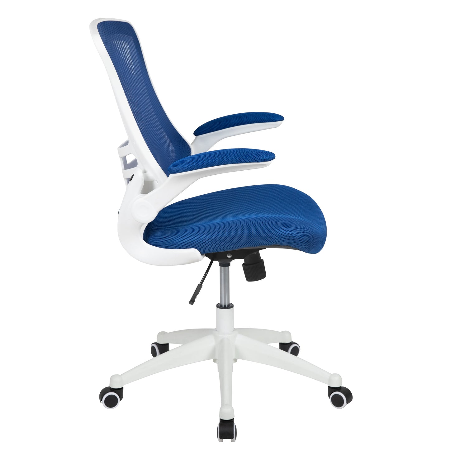 Blue Mesh Mid-Back Desk Chair BL-X-5M-WH-BLUE-GG