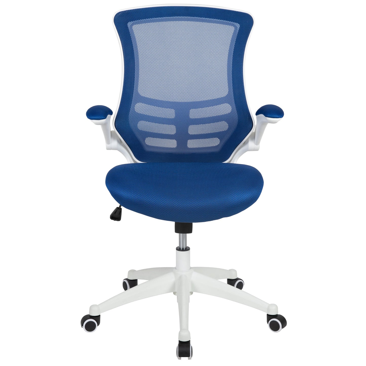 Blue Mesh Mid-Back Desk Chair BL-X-5M-WH-BLUE-GG