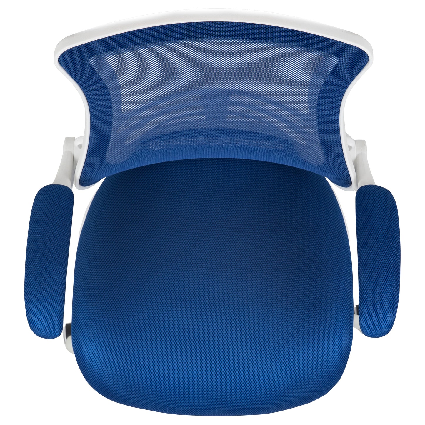 Blue Mesh Mid-Back Desk Chair BL-X-5M-WH-BLUE-GG