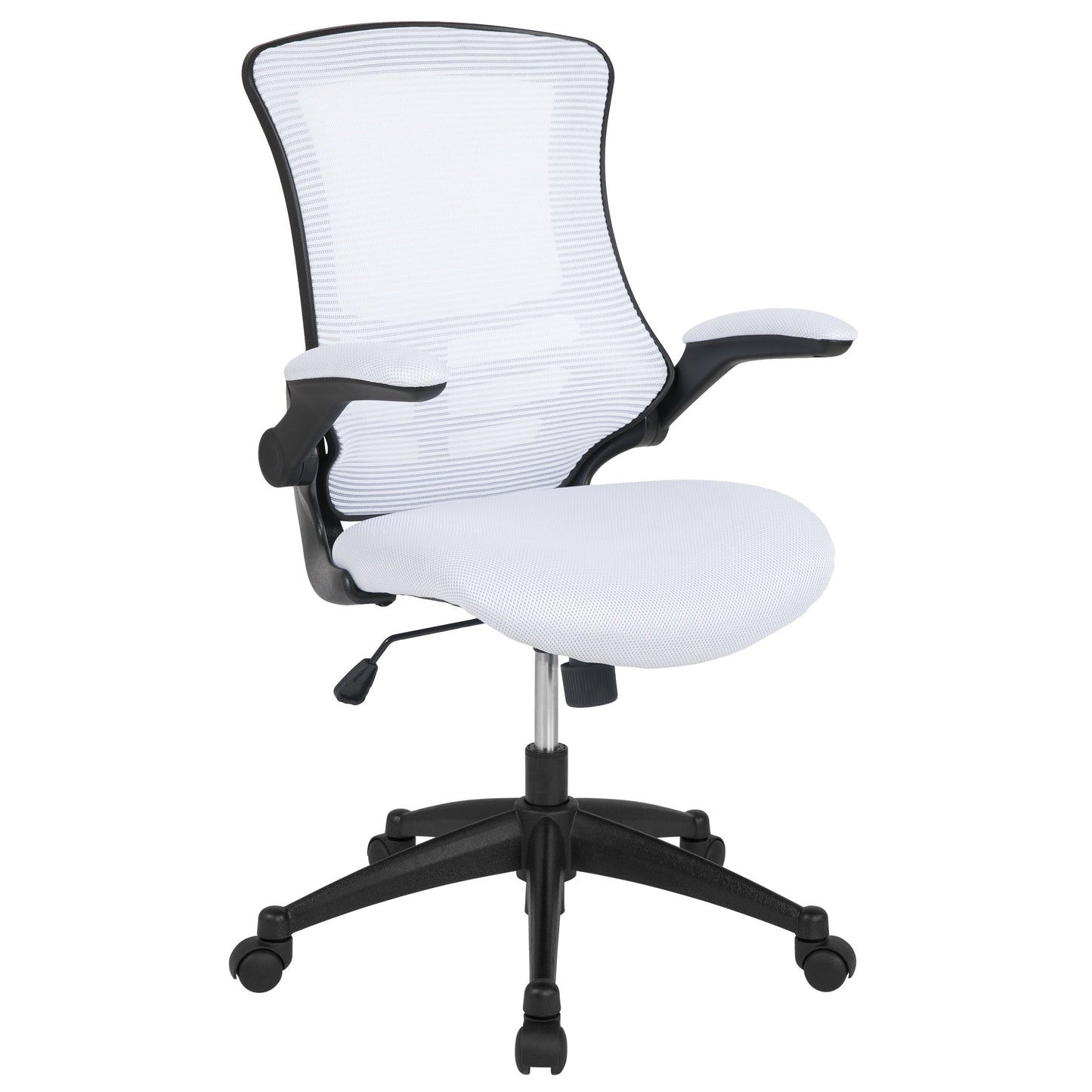 White Mesh Mid-Back Desk Chair BL-X-5M-WH-GG