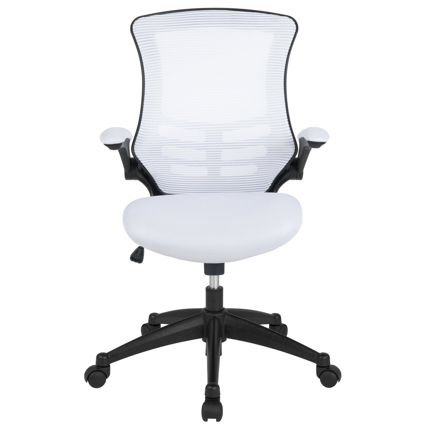 White Mesh Mid-Back Desk Chair BL-X-5M-WH-GG