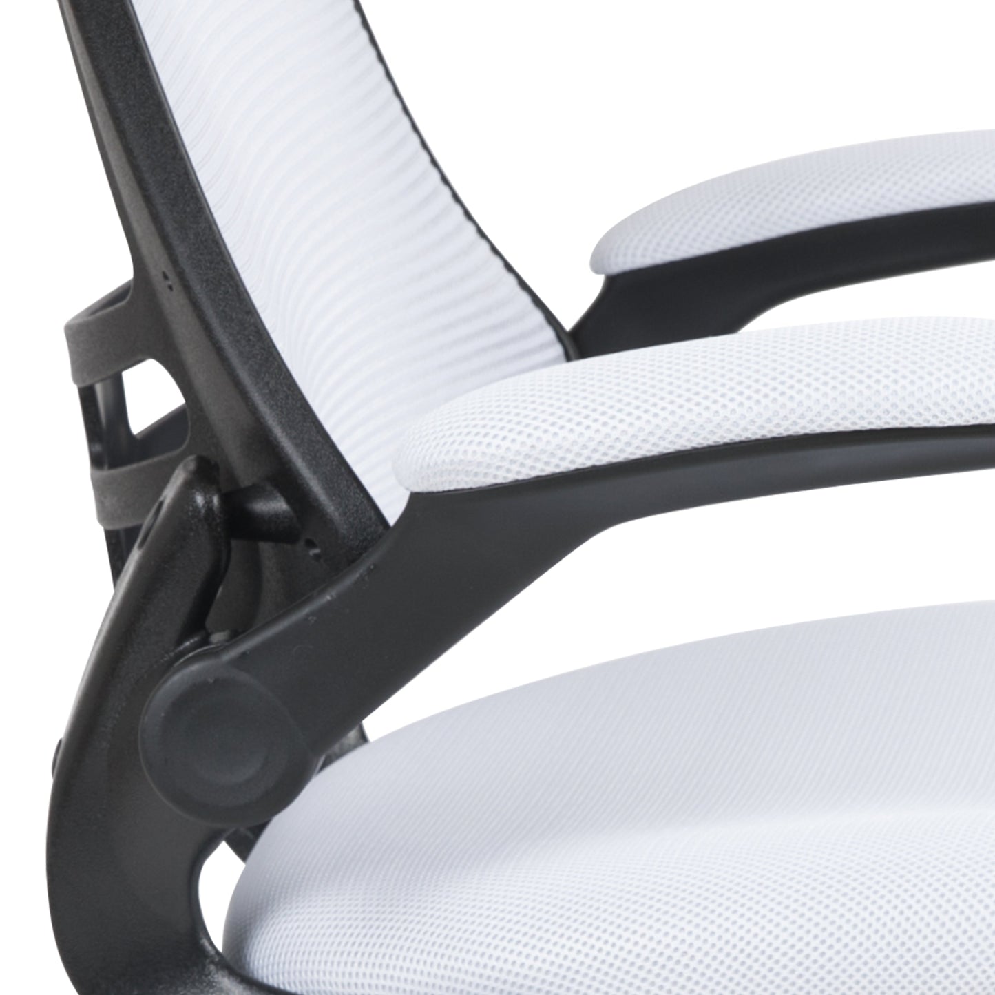 White Mesh Mid-Back Desk Chair BL-X-5M-WH-GG