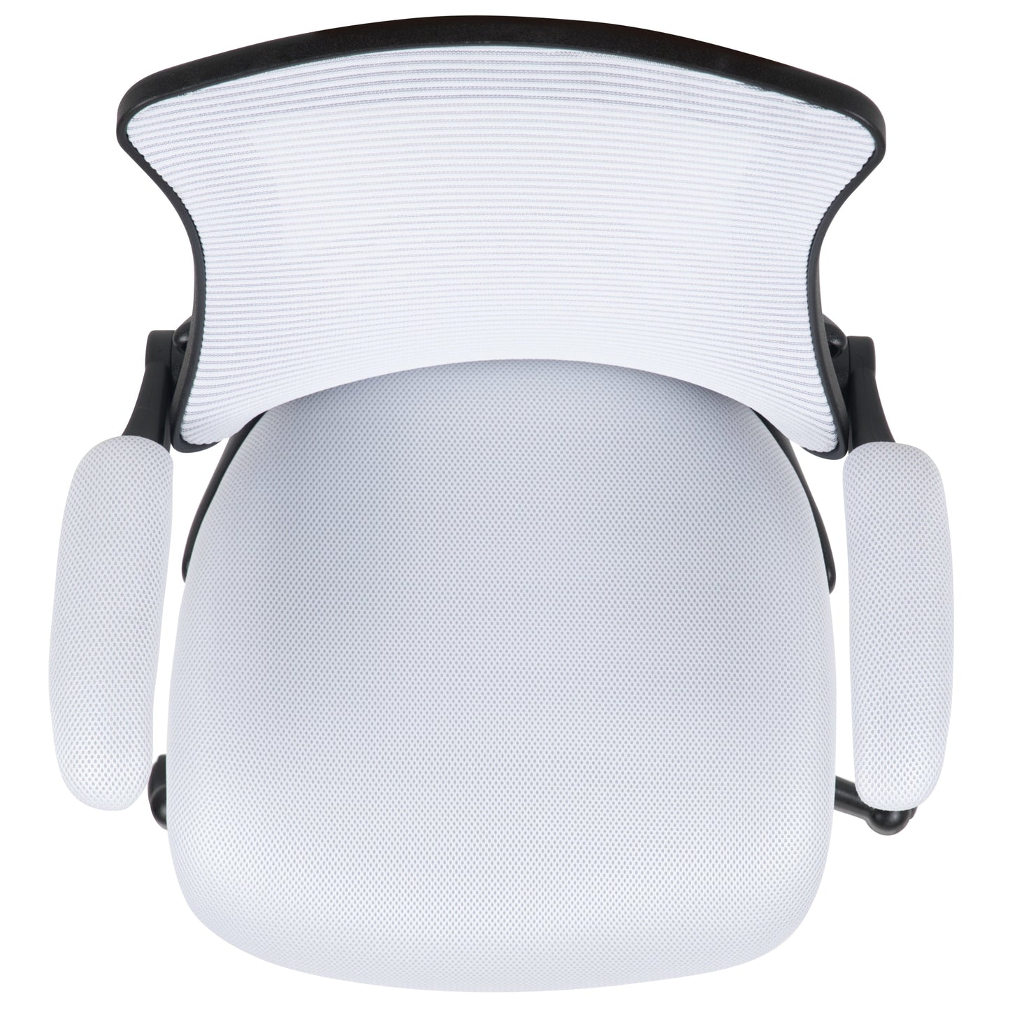 White Mesh Mid-Back Desk Chair BL-X-5M-WH-GG