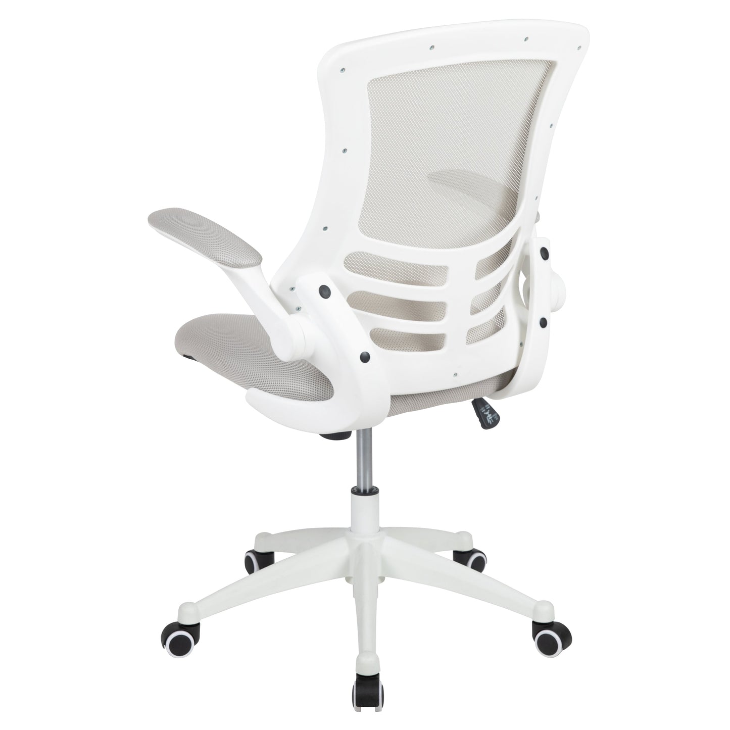 Light Gray Mesh Mid-Back Chair BL-X-5M-WH-GY-GG