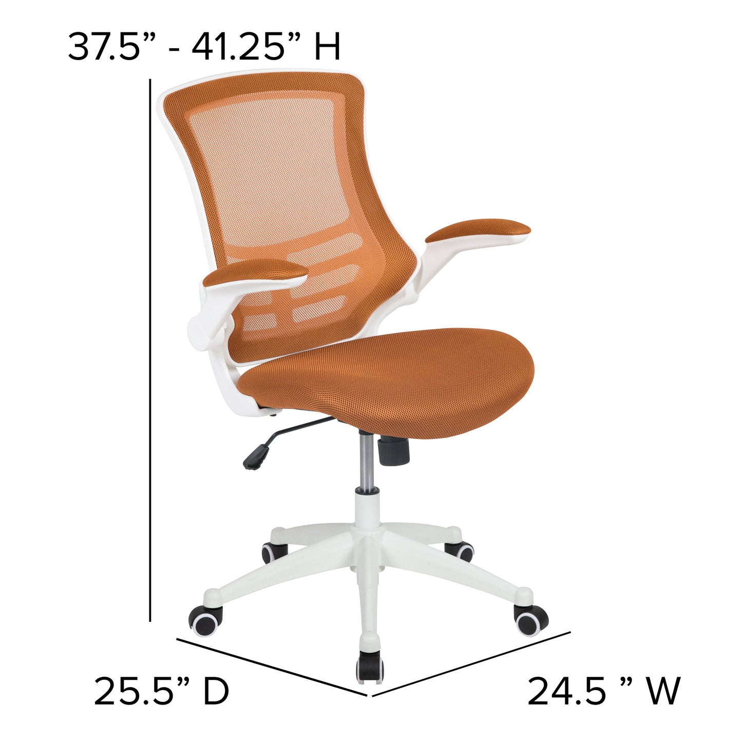 Tan Mesh Mid-Back Desk Chair BL-X-5M-WH-TAN-GG