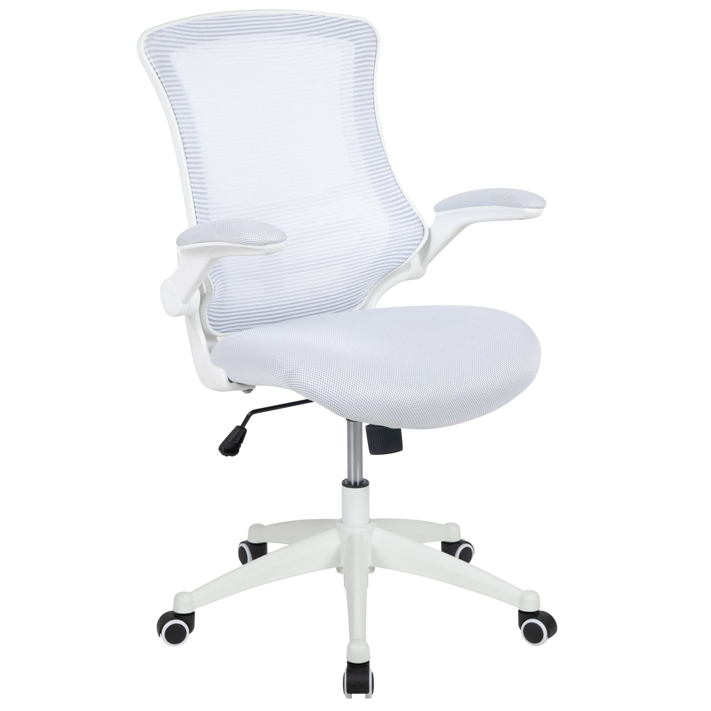 White Mesh Mid-Back Desk Chair BL-X-5M-WH-WH-GG