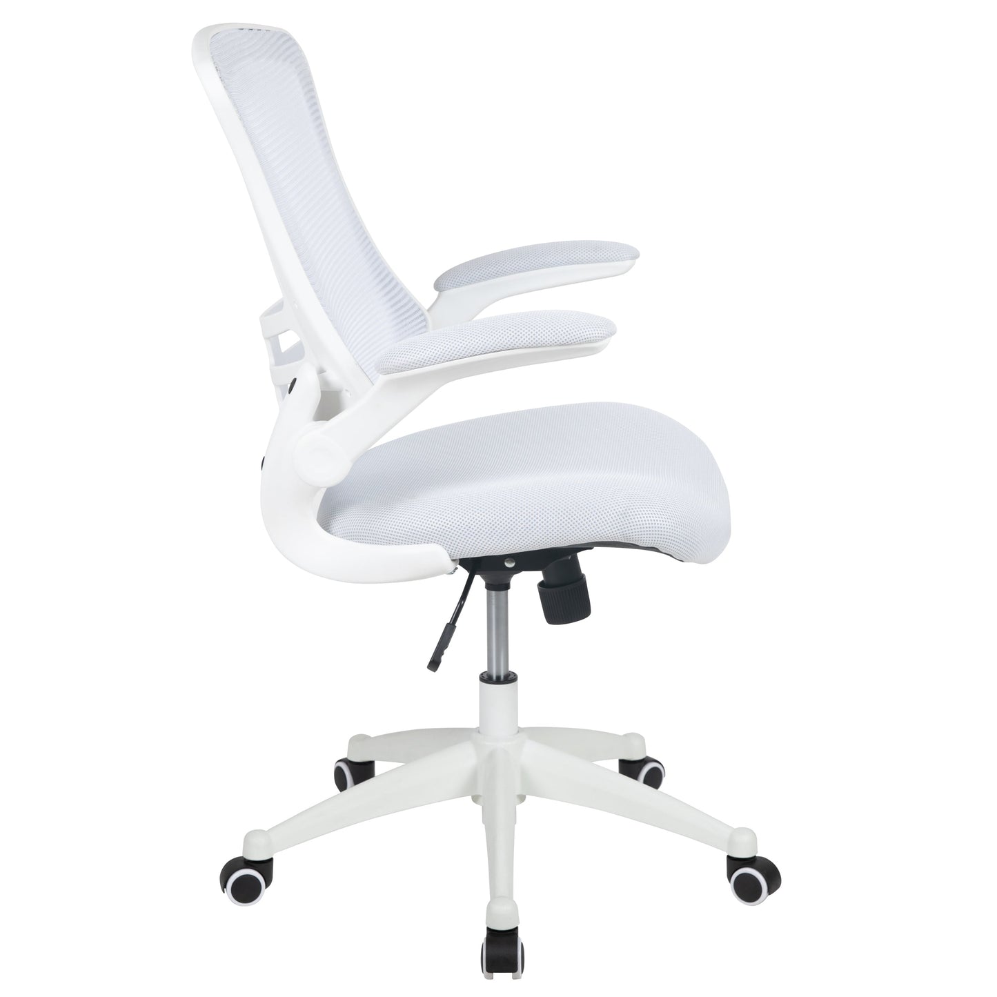 White Mesh Mid-Back Desk Chair BL-X-5M-WH-WH-GG