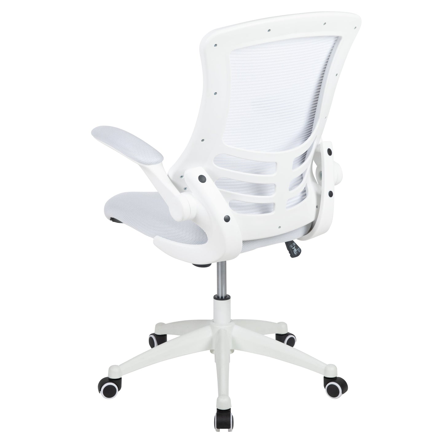 White Mesh Mid-Back Desk Chair BL-X-5M-WH-WH-GG