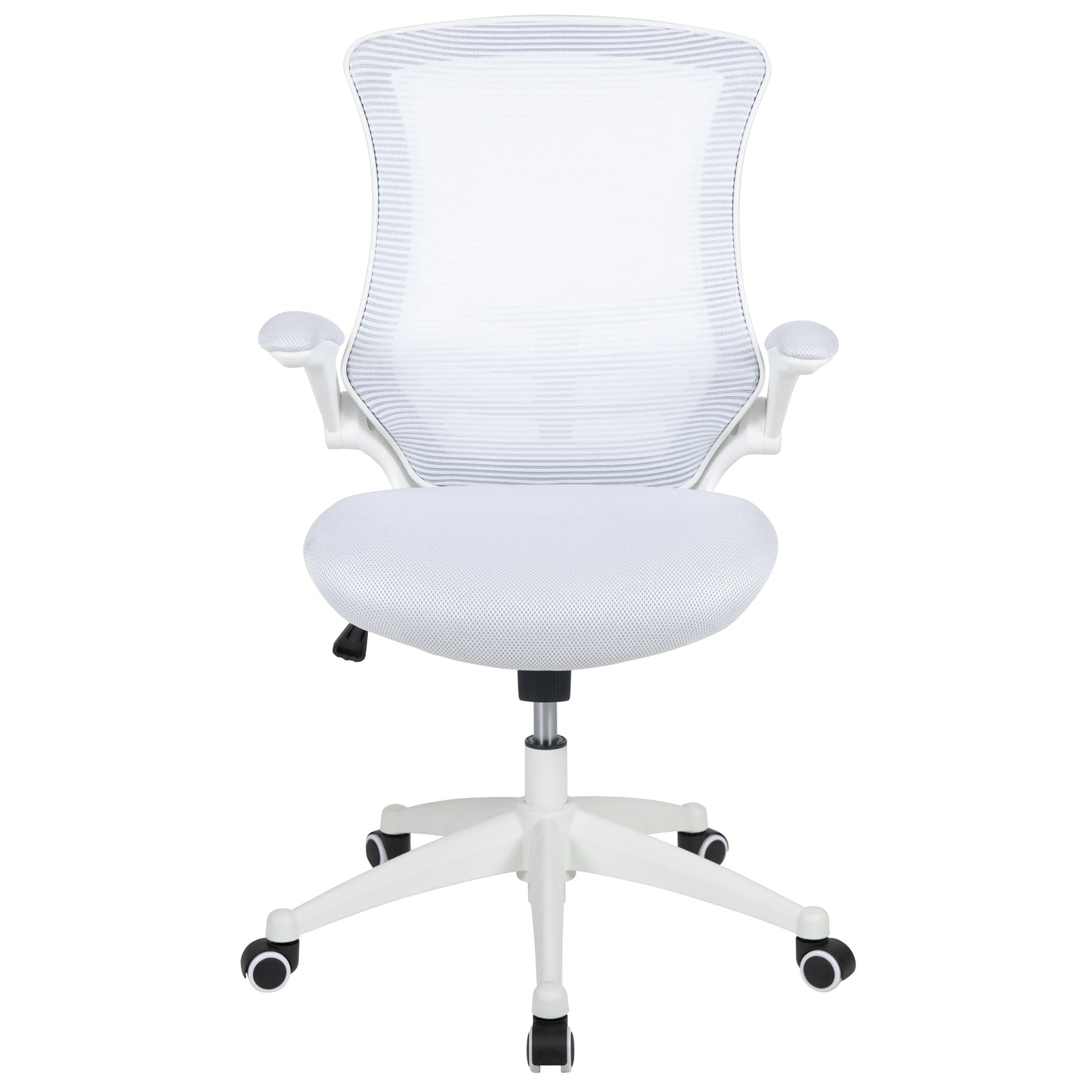 White Mesh Mid-Back Desk Chair BL-X-5M-WH-WH-GG