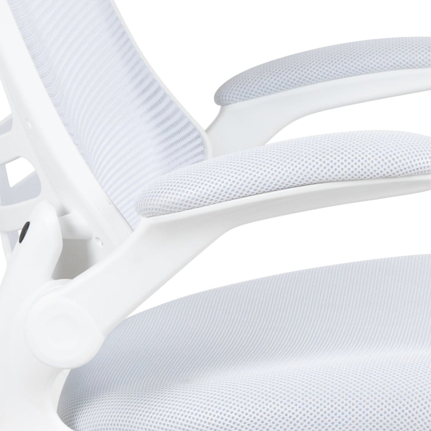 White Mesh Mid-Back Desk Chair BL-X-5M-WH-WH-GG