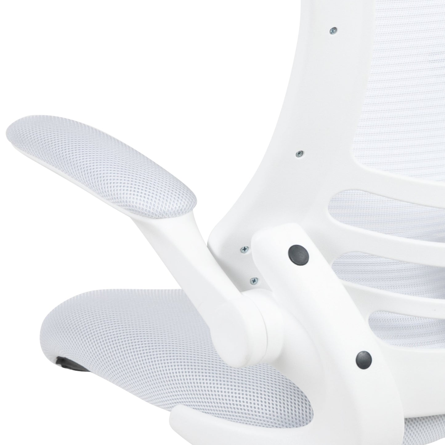 White Mesh Mid-Back Desk Chair BL-X-5M-WH-WH-GG