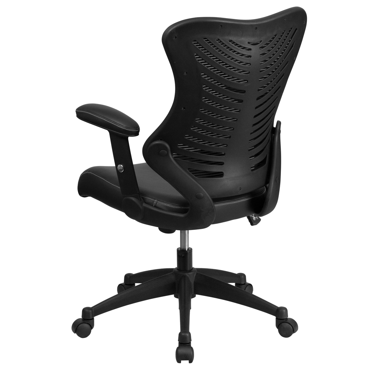 Black High Back Leather Chair BL-ZP-806-BK-LEA-GG