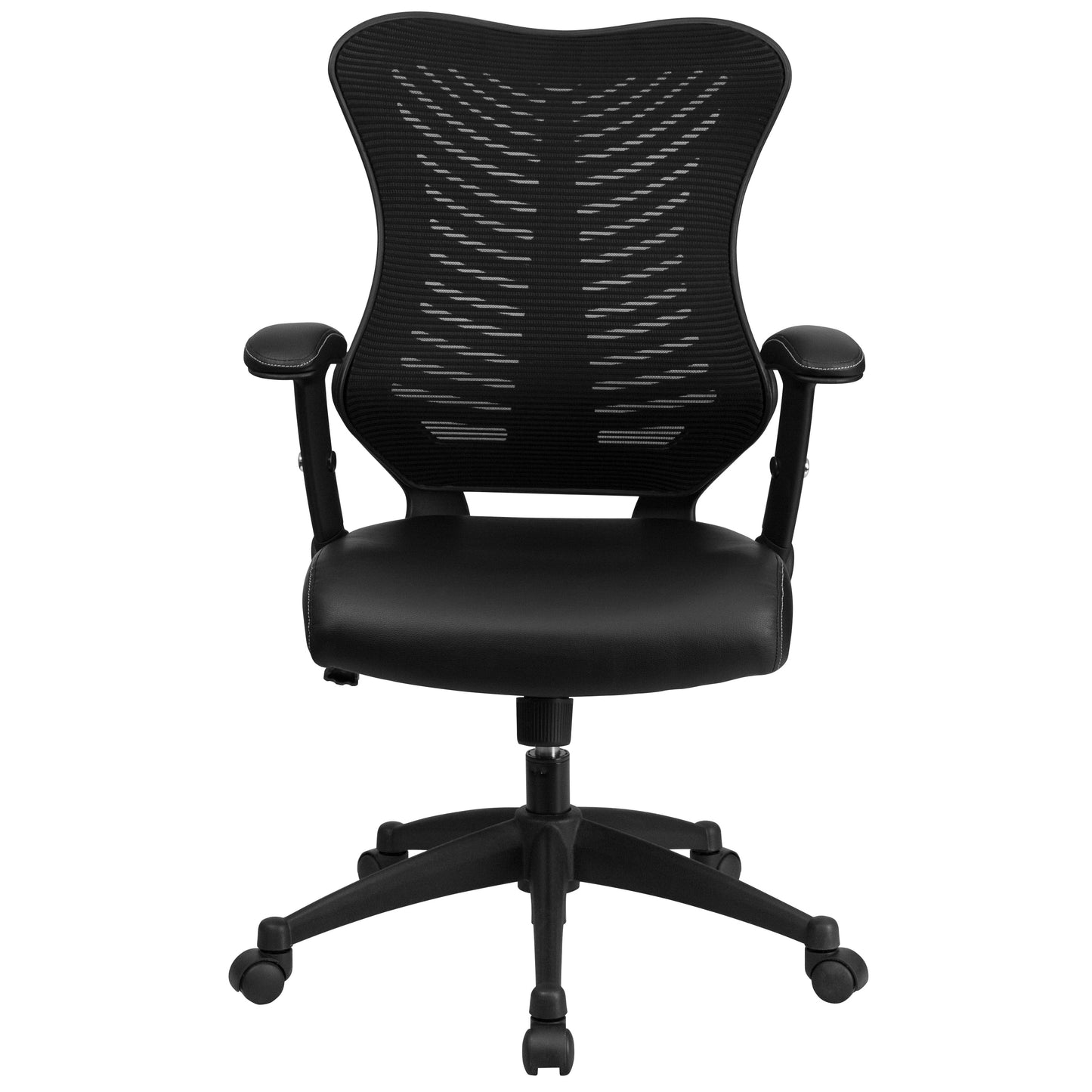 Black High Back Leather Chair BL-ZP-806-BK-LEA-GG