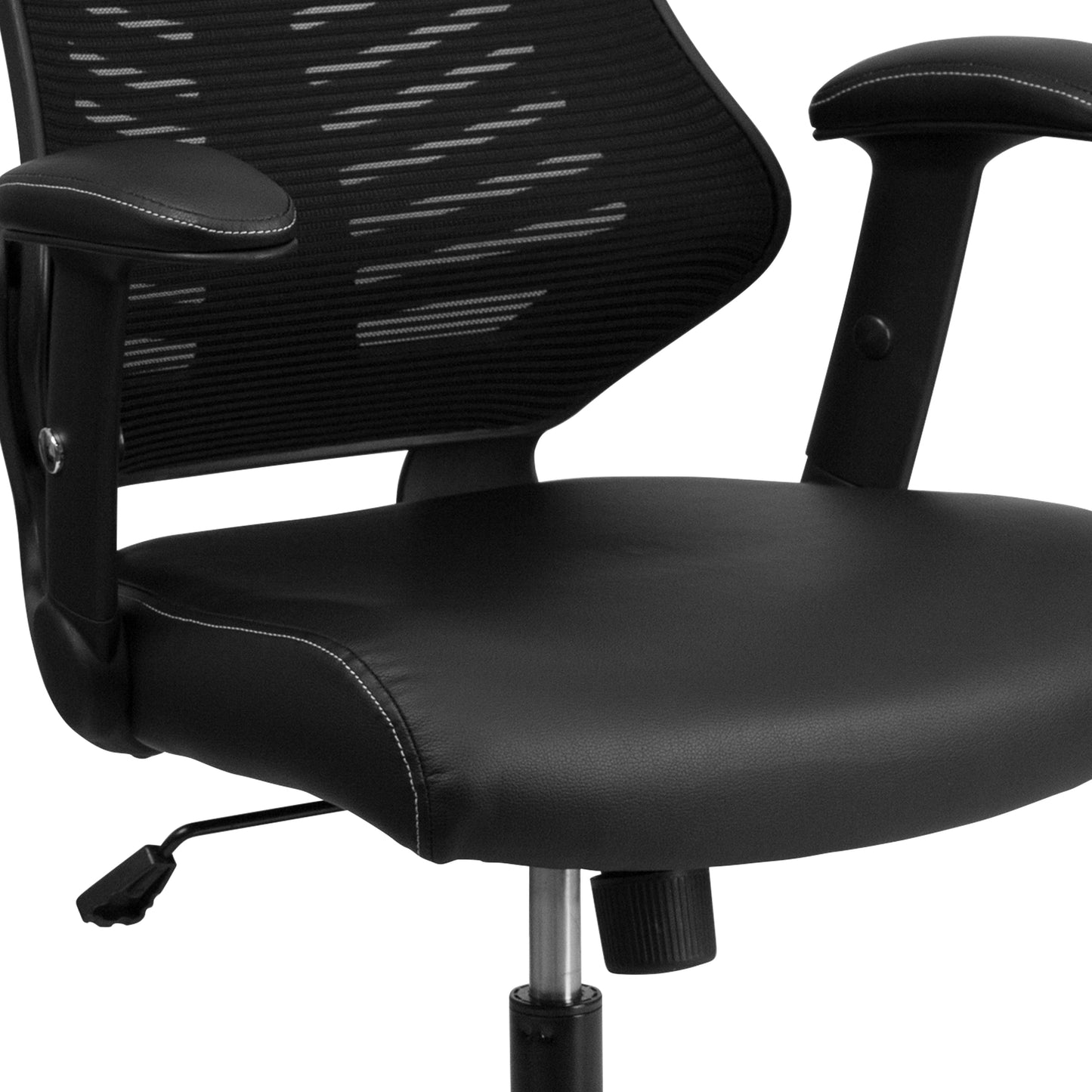 Black High Back Leather Chair BL-ZP-806-BK-LEA-GG