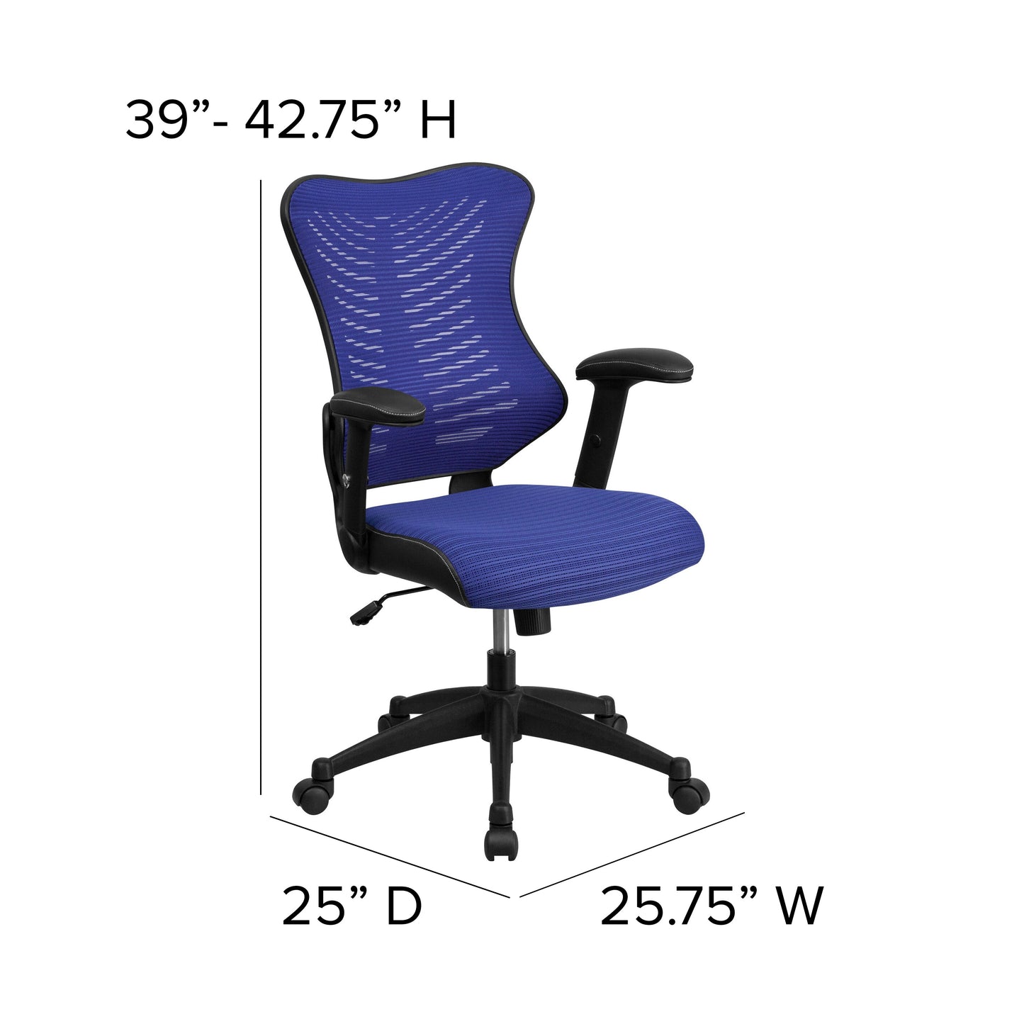 Blue High Back Mesh Chair BL-ZP-806-BL-GG